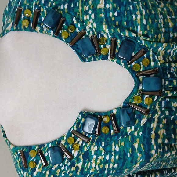 2/$15 Ruby Rd Beaded Print Pullover Top - Picture 2 of 5